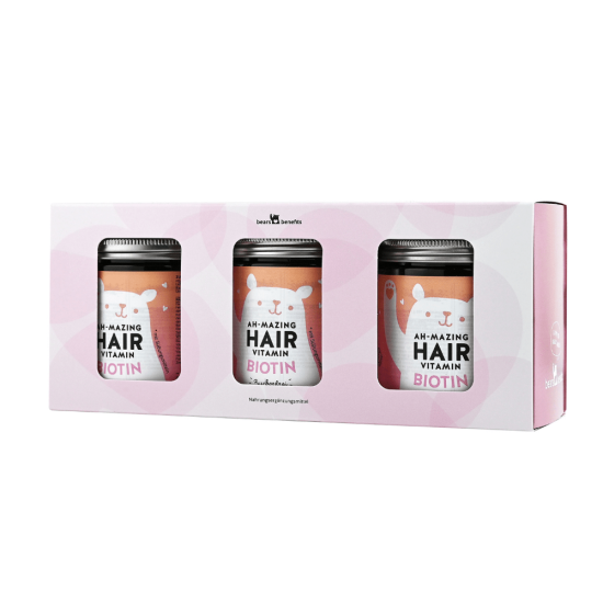 Set! 3x Bears With Benefits Hair Vitamins sugar-free hair-growth vitamins with biotin