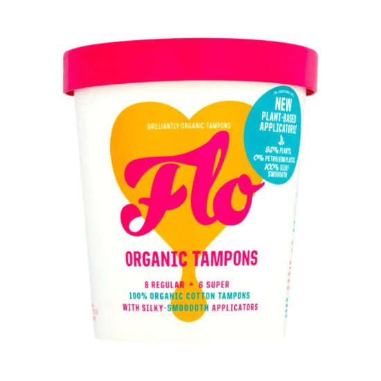 FLO Eco-Applicator Tampon Pack orgaanilisest puuvillast tampoonid 14tk