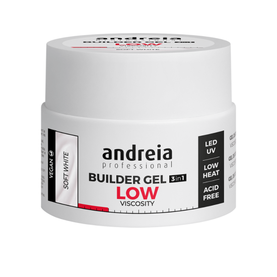 Andreia Builder Gel Low Viscosity Soft White ehitusgeel