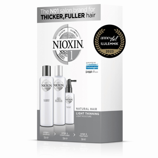 Nioxin Sys1 3-Step System (Shampoo+Conditioner+Treatment)