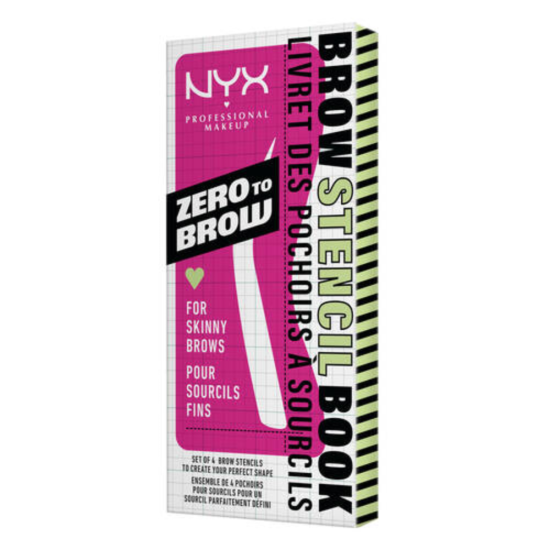 NYX Professional Makeup Zero To Brow Stencil Thin 4pcs