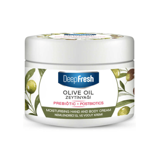 DeepFresh Prebiotics Moisturising Hand & Body Cream Olive Oil 250ml