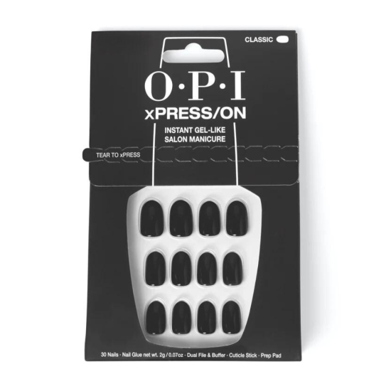 OPI xPRESS/ON Press On Nails Lady in Black kunstküüned