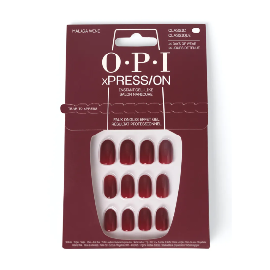 OPI xPRESS/ON Press On Nails Malaga Wine