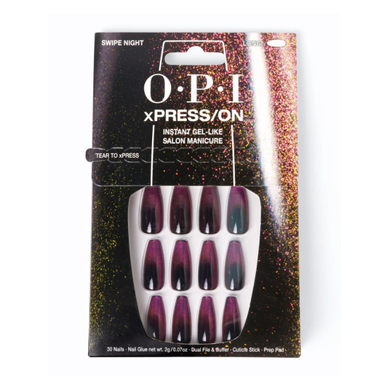 OPI xPRESS/ON Press On Nails Swipe Night kunstküüned