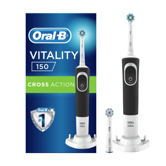 Oral-B Vitality 150 Cross Action elektriline hambahari taimeri ja 2 harjapeaga