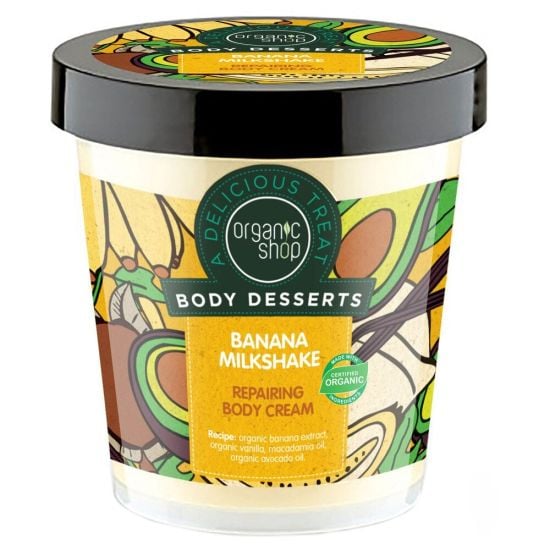 Organic Shop Body Dessert Banana Milkshake Body Cream 450ml
