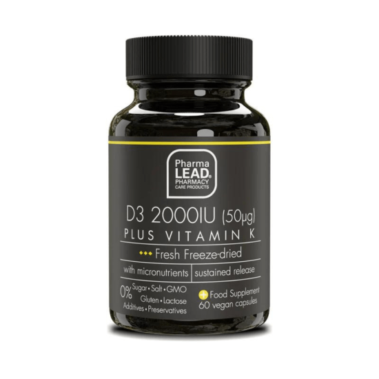 Pharma Lead D3 2000IU (50μg) Plus Vitamin K