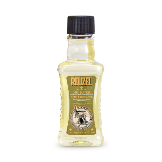 Reuzel 3in1 Tea Tree Shampoo, Conditioner & Body Wash kolm ühes šampoon, palsam ja dušigeel