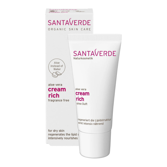 Santaverde Aloe Vera Cream Rich Fragnance Free näokreem 30ml
