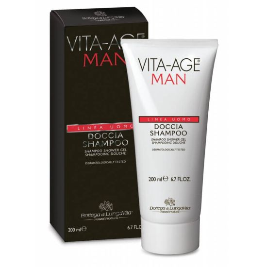 Vita-Age Man värskendav kaks-ühes šampoon ja dušigeel