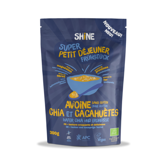 Shine Gluten Free Oats Chia & Peanut 300g