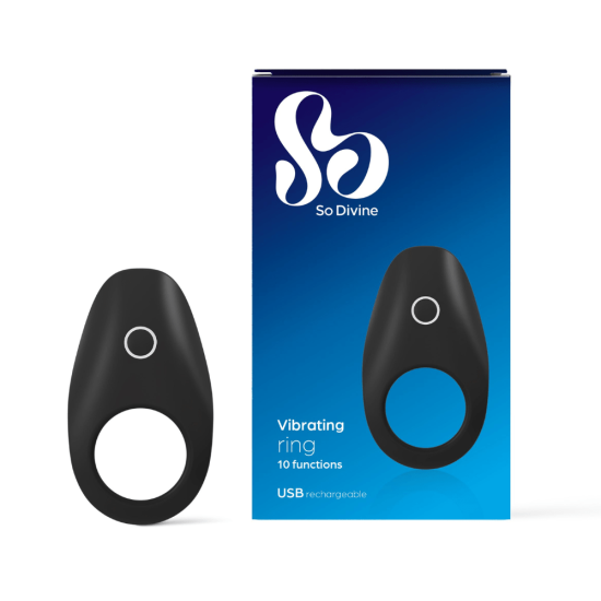 So Divine Mens Rechargeable Vibrating Ring