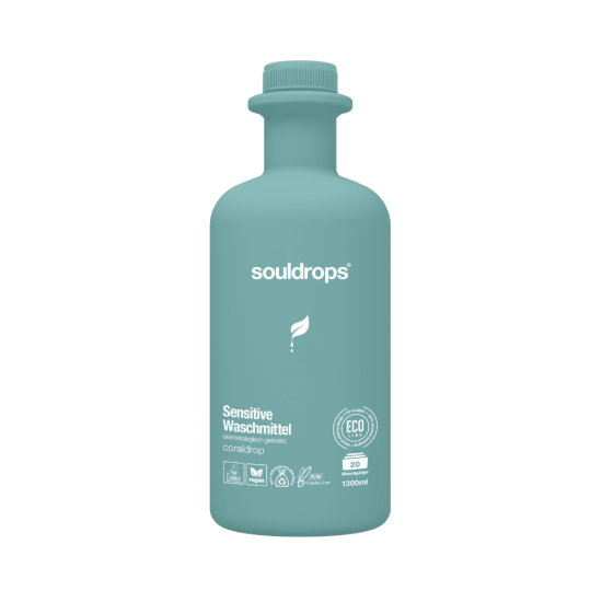 Souldrops biodegradable laundry detergent with mild fragrance for sensitive skin Clouddrop 1300ml