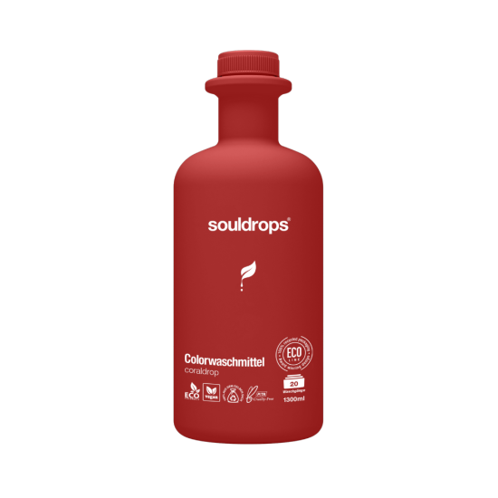 Souldrops biodegradable flower-scented laundry detergent for colored laundry Coraldrop 1300ml