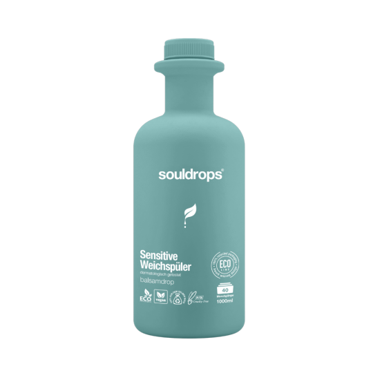 Souldrops biodegradable mildly scented fabric softener for sensitive skin Balsamdrop 1000ml
