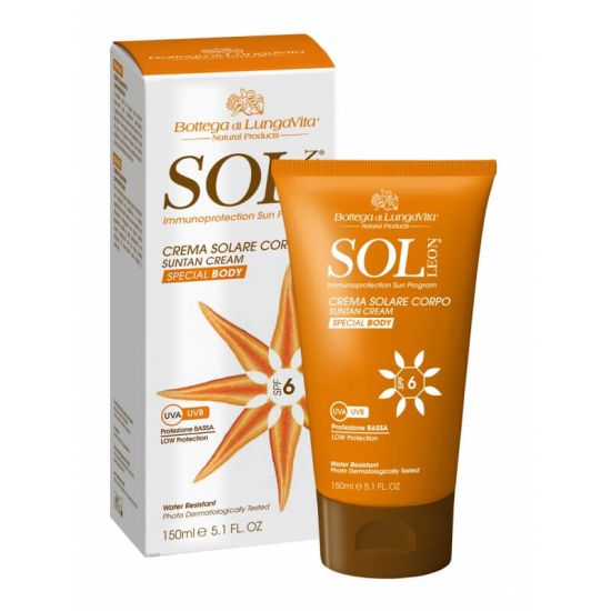 SOL Suntan Cream veekindel päikesekaitsekreem SPF 6 150ml