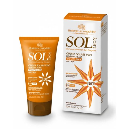 SOL Sun Protection Cream veekindel päikesekaitsekreem näole SPF 50 50ml