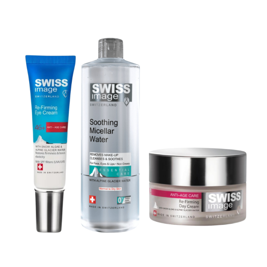 Swiss Image ANTI-AGE 46+ Eye Cream & Day Cream & Micellar Water komplekt