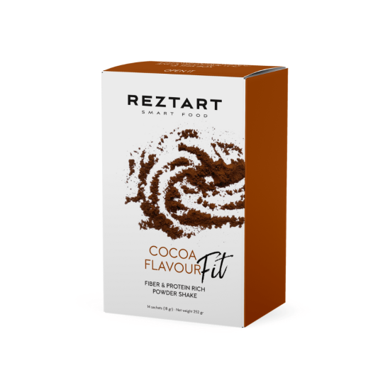Reztart Cocoa flavored Fiber and Protein Rich Functional NGCTM Powder Shake FIT