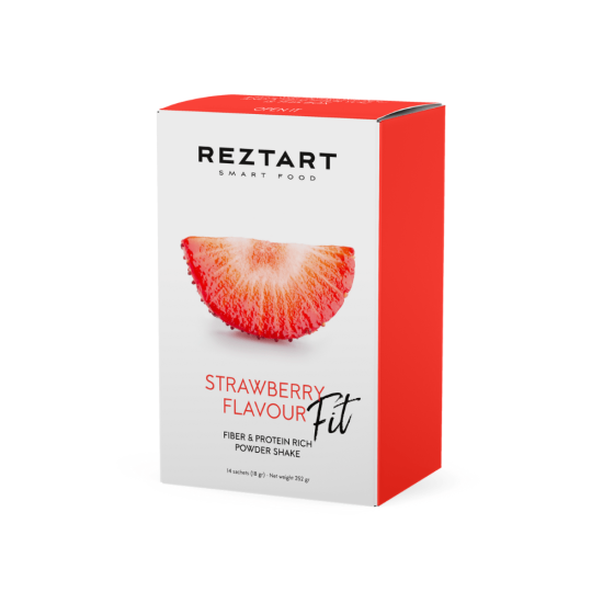 Reztart Strawberry flavored Fiber and Protein Rich Functional NGCTM Powder Shake FIT 252g