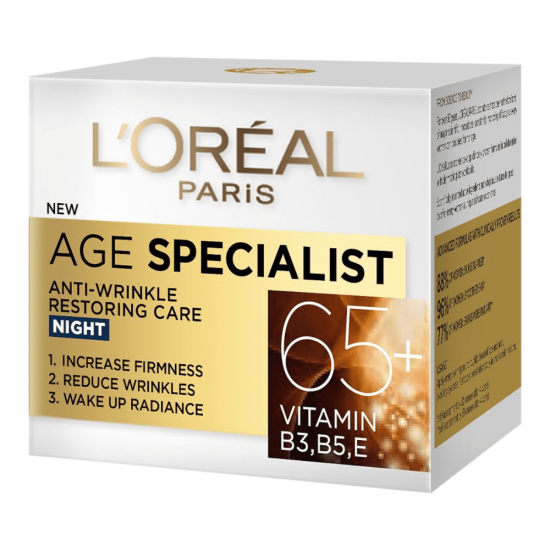 L´oreal Paris Age Specialist 65+ night cream 50 ml