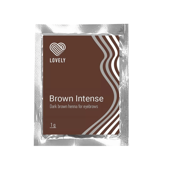 Lovely Professionals Henna for eyebrows in a sachet(1 g.) Brown Intense