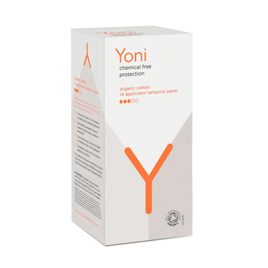 Yoni Organic Applicator Tampon Super 14pcs