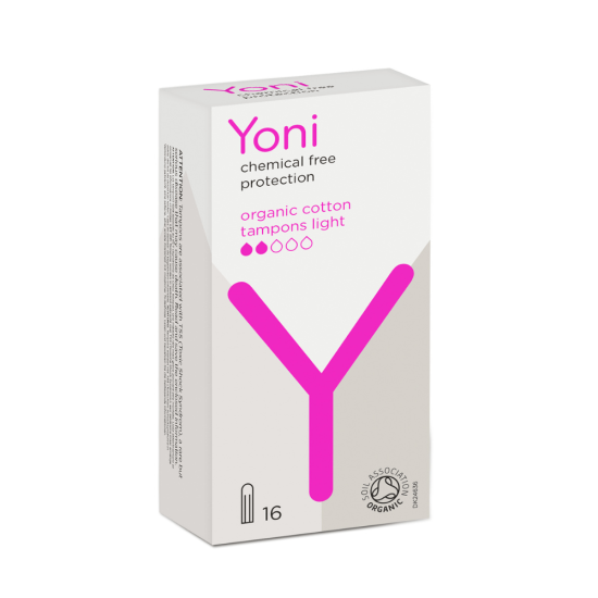 Yoni Organic Non Applicator Tampons Light 16pcs