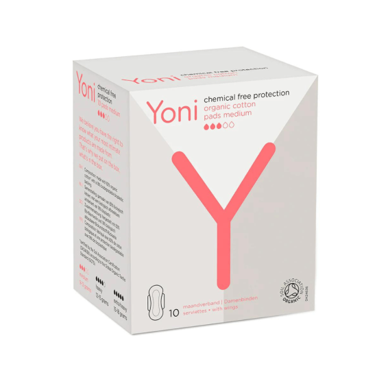 Yoni Organic Pads Medium 10pcs