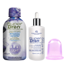 A set! SuperDren Blueberry, Active Oil and cellulite reducing large body cup